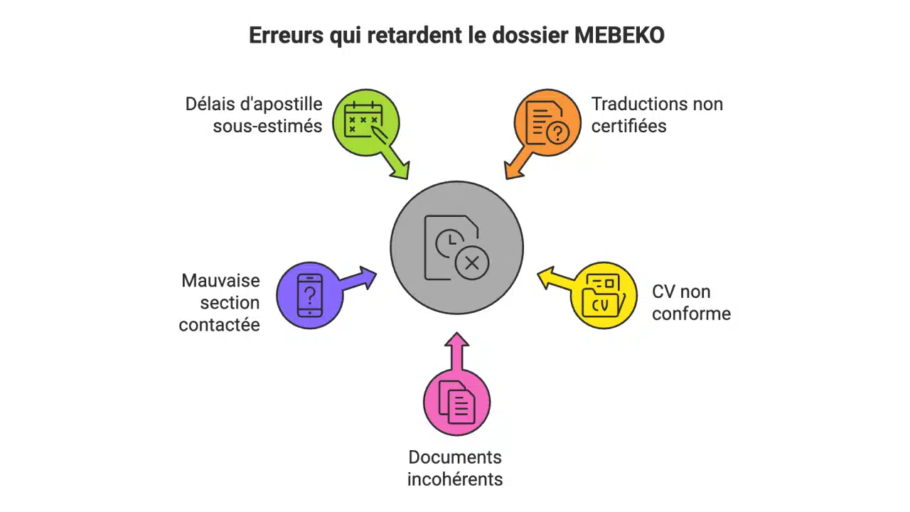 Les 5 erreurs qui retardent votre dossier MEBEKO