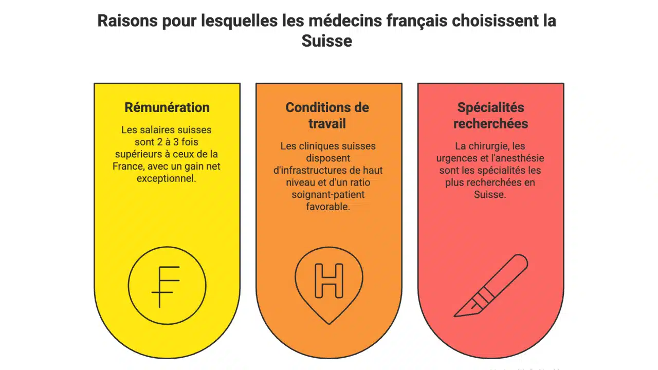 Pourquoi les médecins français choisissent la Suisse _