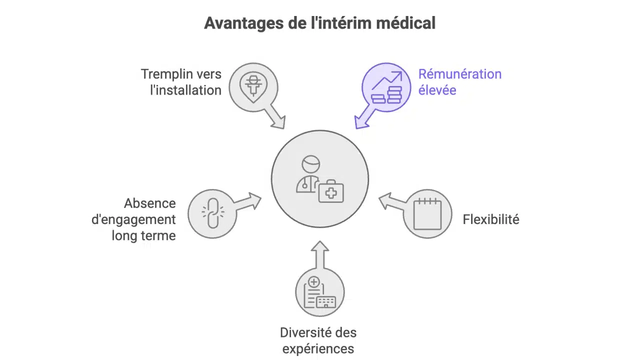 avantages de Intérim médical_